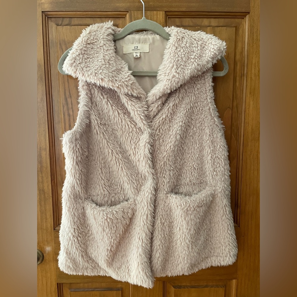 Oversized Teddy Faux Fur Vest